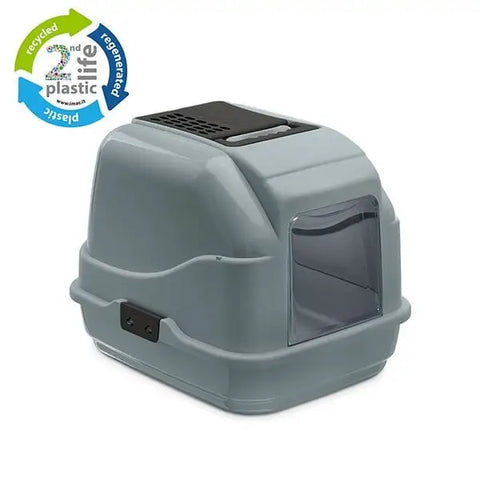 İmac Easy Cat Kapalı Filtreli Kedi Tuvaleti Gri 40x50x40 Cm