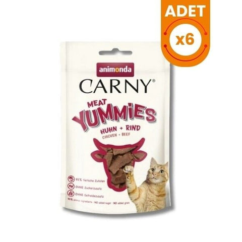 Animonda Carny Meat Tavuk ve Sığır Etli Yetişkin Kedi Ödül Maması 1 Adet 50 Gr