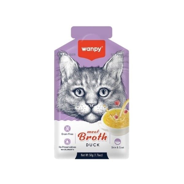 Wanpy Ördek Etli Tahılsız Kedi Çorbası 1 Adet 50 Gr