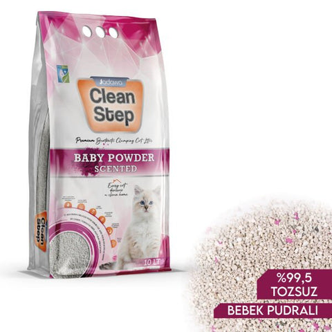 Jadawa Clean Step Topaklanan Bebek Pudralı Doğal Kedi Kumu 1 Adet 10 Lt