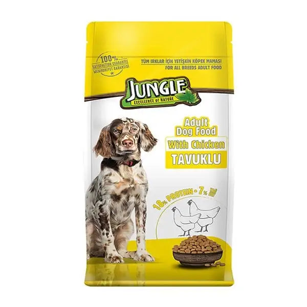 Jungle Tavuklu Yetişkin Köpek Maması 15 Kg