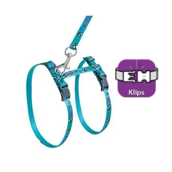 Karlie Kedi Göğüs ve Uzatma Tasması Takımı Turkuaz 30-42 Cm 120