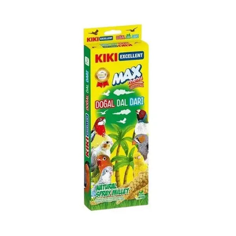 Kiki Excellent Max Menu Kuşlar için Doğal Dal Darı