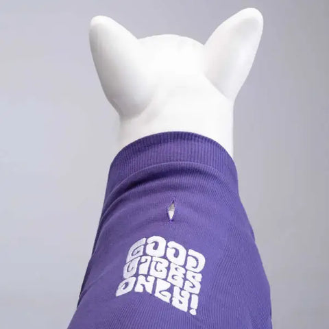 Lindo Dogs Good Vibes Only Flex Köpek Kıyafeti Tshirt Mavi Beden 1