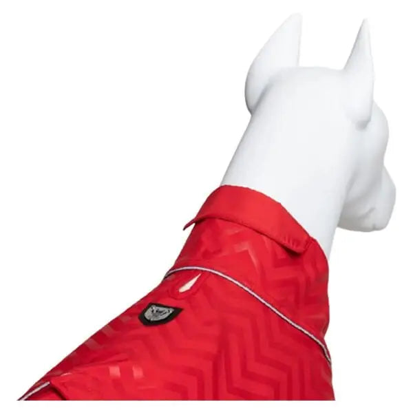 Lindo Dogs Softshell Red Stripe Köpek Yağmurluğu Kırmızı Beden 2