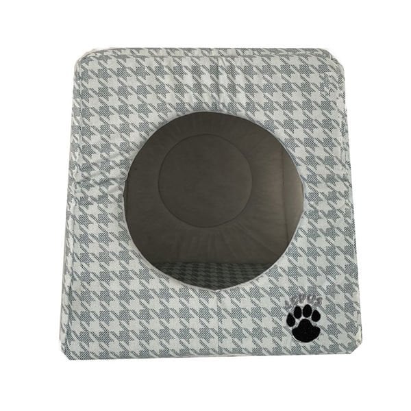 Lepus Trio Küp Yuva Küçük Irk Köpek ve Kedi Yatağı Gri 35x35x35 Cm