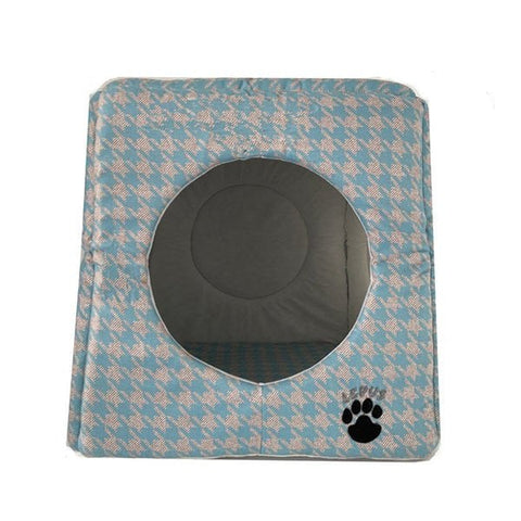 Lepus Trio Küp Yuva Küçük Irk Köpek ve Kedi Yatağı Siyah 35x35x35 Cm