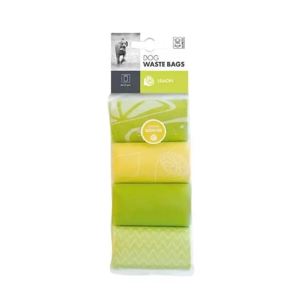 M-pets Waste Bag Limon Kokulu Köpek Dışkı Toplama Poşeti 4x15 Adet