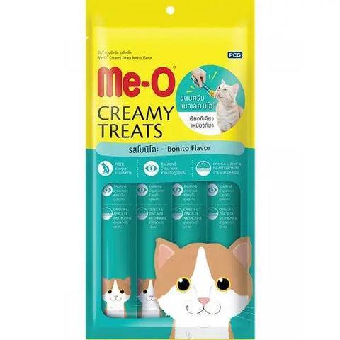 Meo Kremalı Kurutulmuş Ton Balıklı Kedi Sıvı ödül Maması 4x15 Gr