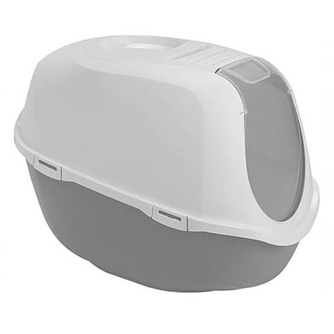 Moderna Mega Smart Kapalı Kedi Tuvaleti Titanium 65x48.5x46 Cm
