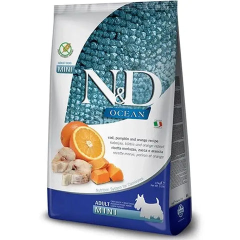 N&d Ocean Balıklı ve Balkabaklı Tahılsız küçük Irk Yetişkin Köpek Maması 7 Kg