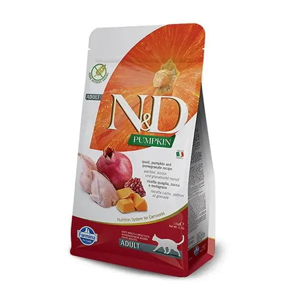 N&d Pumpkin Balkabaklı Bıldırcın ve Narlı Yetişkin Kedi Maması 5 Kg