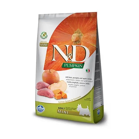 N&d Pumpkin Balkabaklı Domuzlu küçük Irk Yetişkin Köpek Maması 2.5 Kg