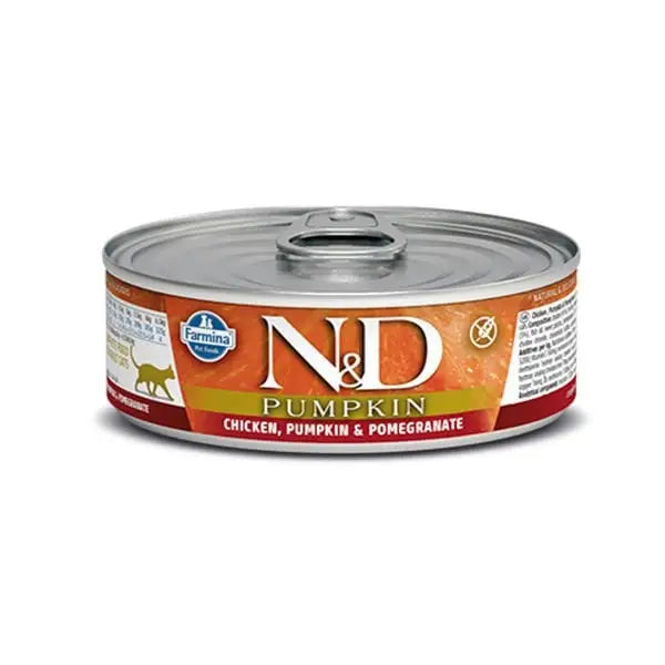N&d Pumpkin Balkabaklı Tavuk ve Narlı Konserve Kedi Maması 70 Gr