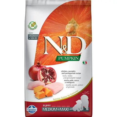 N&d Pumpkin Tavuk ve Narlı Büyük Orta Irk Yavru Köpek Maması 2.5 Kg