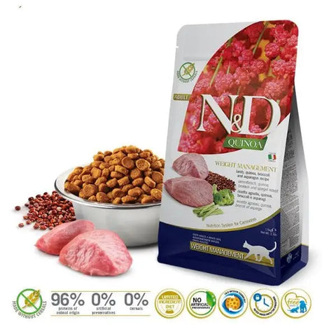 N&d Quinoa Weight Management Kuzu Yetişkin Kedi Maması 1.5 Kg