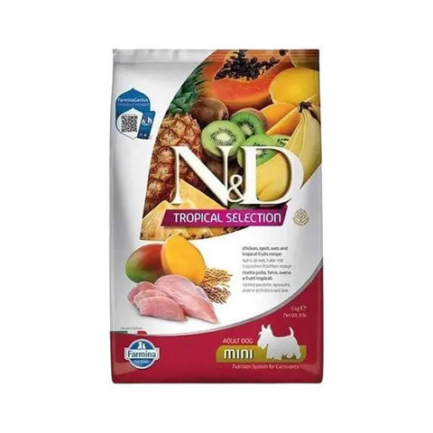 N&d Tropical Selection Tavuklu ve Meyveli Mini Irk Yetişkin Köpek Maması 1.5 Kg