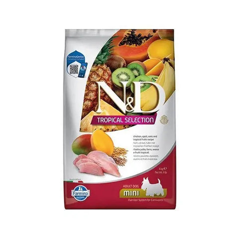 N&d Tropical Selection Tavuklu ve Meyveli Mini Irk Yetişkin Köpek Maması 5 Kg