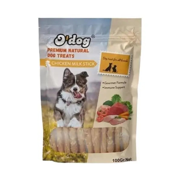 O Dog Tavuklu ve Süt Aromalı çubuk Köpek ödül Maması 100 Gr