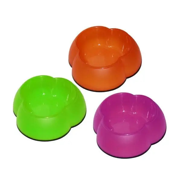 Pawise Plastik Kedi ve Köpek Mama Kabı çiçek şekilli 300 Ml