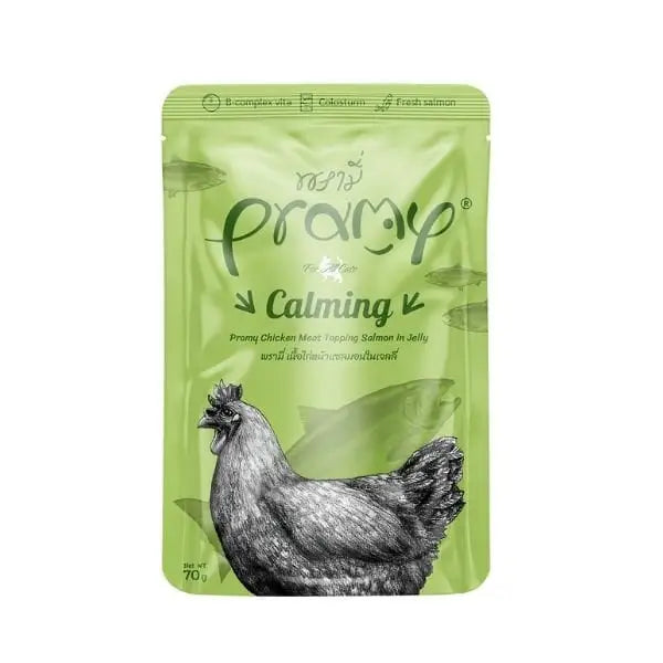 Pramy Jöle İçinde Somonlu ve Tavuklu Pouch Yetişkin Konserve Kedi Maması 70 Gr