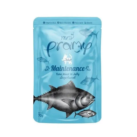 Pramy Maintenance Jöle İçinde Yağsız Ton Balıklı Pouch Yetişkin Konserve Kedi Maması 70 Gr