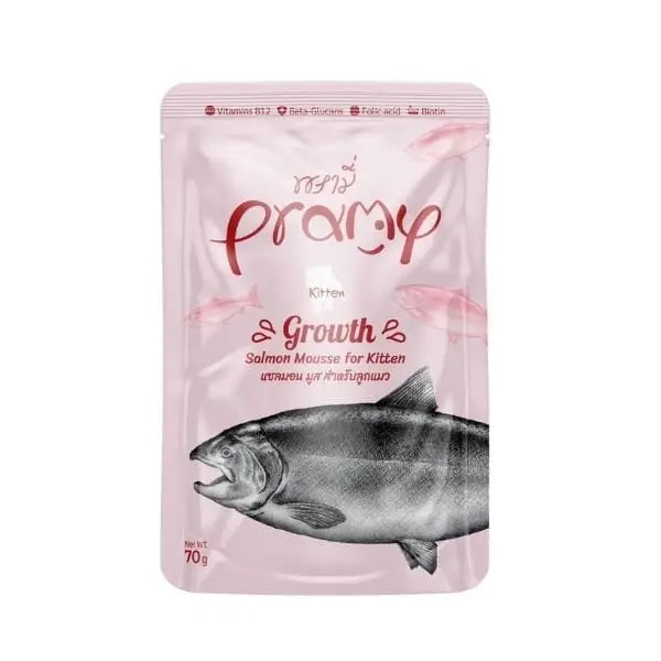 Pramy Mousse Somonlu Pouch Yavru Konserve Kedi Maması 70 Gr