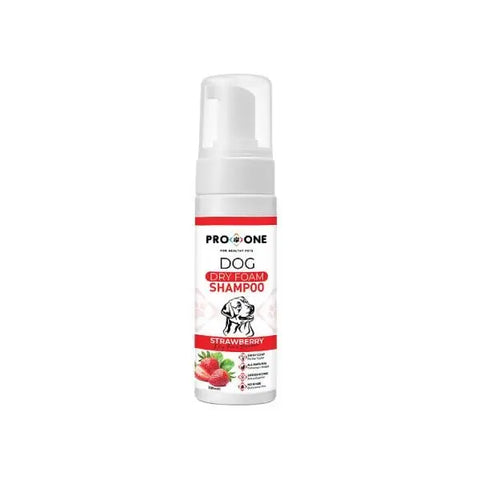 Pro One çilek Aromalı Köpeklerler için Kuru Köpük şampuanı 200 Ml