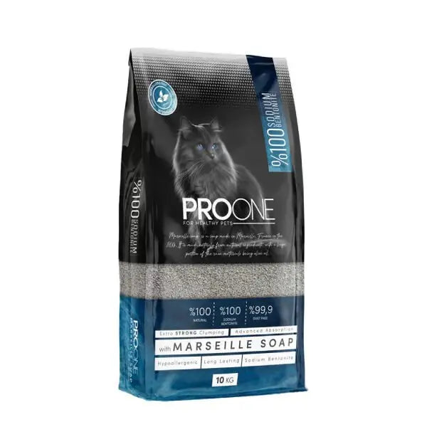 Pro One Hypoallergenic Marsilya Sabunu Kokulu İnce Taneli Sodyum Bentonit Kedi Kumu 10 Kg