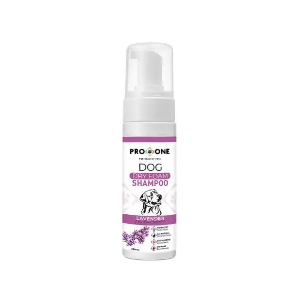 Pro One Lavanta özlü Köpekler için Kuru Köpük şampuanı 200 Ml
