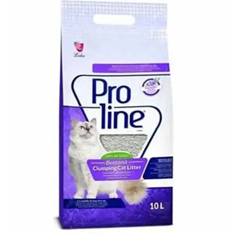 Proline Lavanta Kokulu Topaklanan Bentonit Kedi Kumu 10 Lt