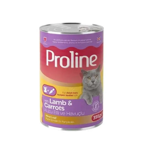 Proline Pate İçinde Et Parçacıklı Kuzu Etli ve Havuçlu Yetişkin Konserve Kedi Maması 395 Gr