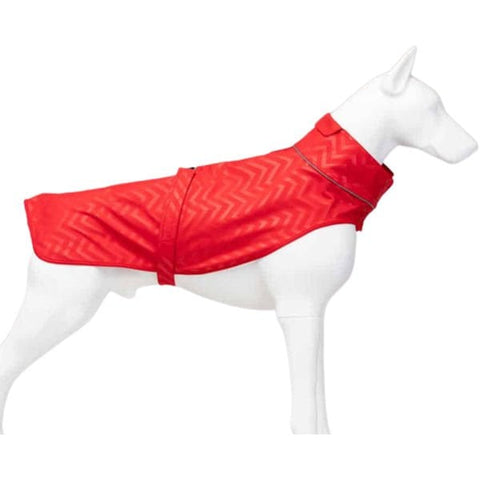 Lindo Dogs SoftShell Red Stripe Köpek Yağmurluğu Kırmızı Beden 8
