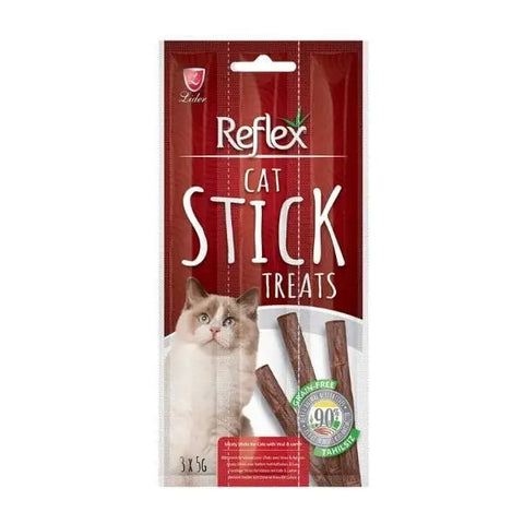 Reflex Biftekli ve Kuzu Etli Stick Kedi ödül Maması 3 Adet 5 Gr