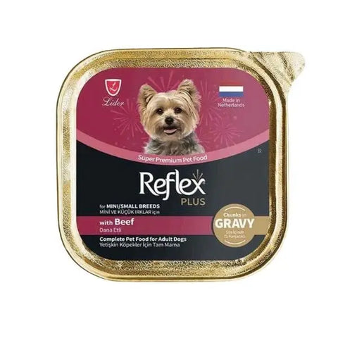 Reflex Plus Dana Etli Sos İçinde küçük Irk Yetişkin Konserve Köpek Maması 85 Gr