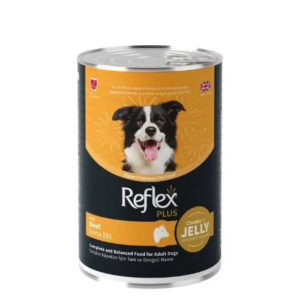 Reflex Plus Jöle İçinde Dana Etli Yetişkin Konserve Köpek Maması 400 Gr