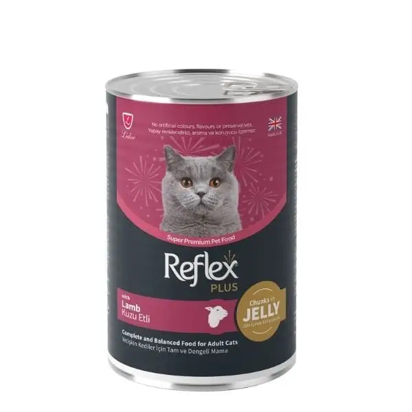 Reflex Plus Jöle İçinde Kuzu Etli Yetişkin Konserve Kedi Maması 400 Gr