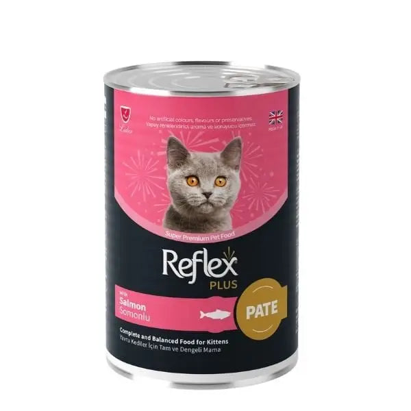 Reflex Plus Pate İçinde Somonlu Yavru Konserve Kedi Maması 395 Gr