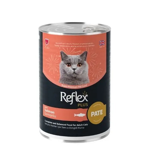 Reflex Plus Pate İçinde Somonlu Yetişkin Konserve Kedi Maması 395 Gr