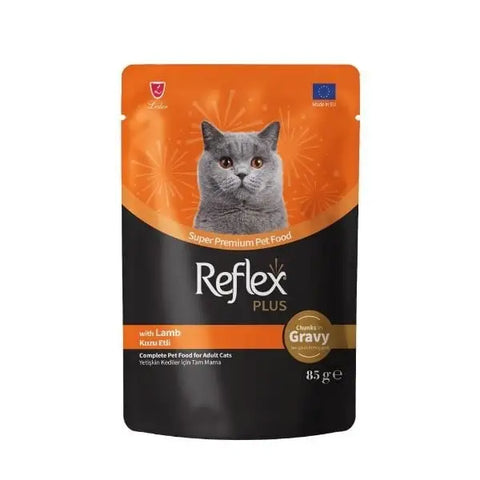 Reflex Plus Sos İçinde Kuzu Etli Pouch Yetişkin Konserve Kedi Maması 85 Gr