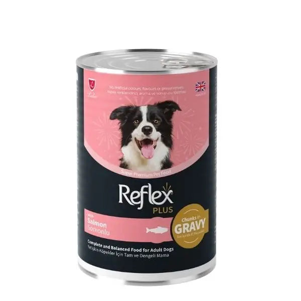 Reflex Plus Sos İçinde Somonlu Yetişkin Konserve Köpek Maması 400 Gr