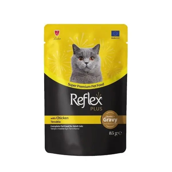 Reflex Plus Sos İçinde Tavuklu Pouch Yetişkin Konserve Kedi Maması 85 Gr