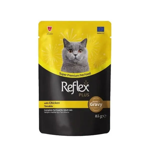 Reflex Plus Sos İçinde Tavuklu Pouch Yetişkin Konserve Kedi Maması 85 Gr