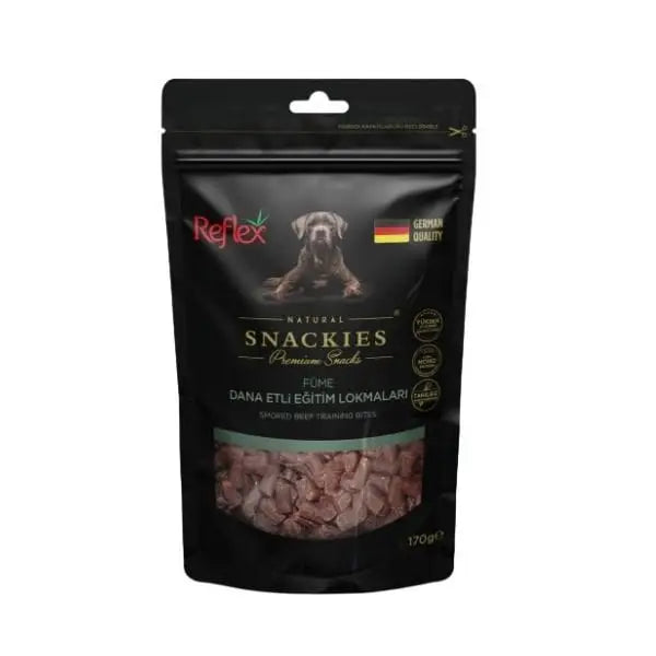 Reflex Snackies Natural Füme Dana Etli Tahılsız Köpek Eğitim Lokmaları 170 Gr