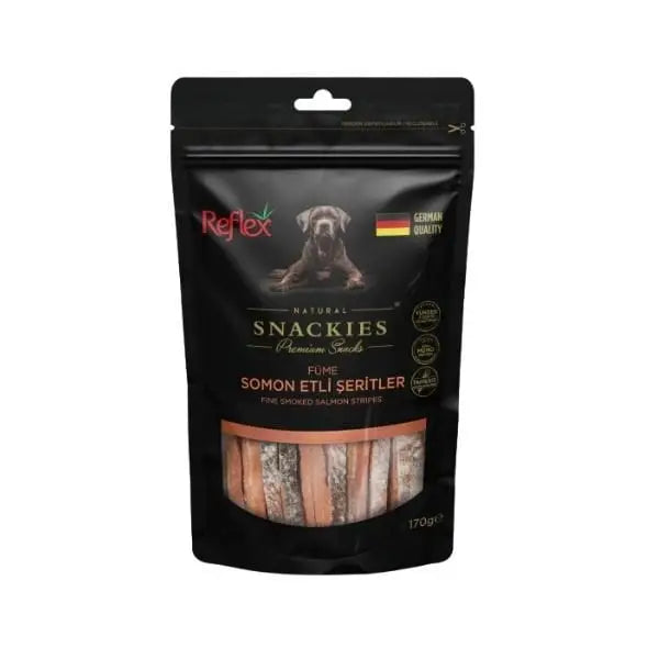 Reflex Snackies Natural Füme Somon Etli şerit Köpek ödül Maması 170 Gr