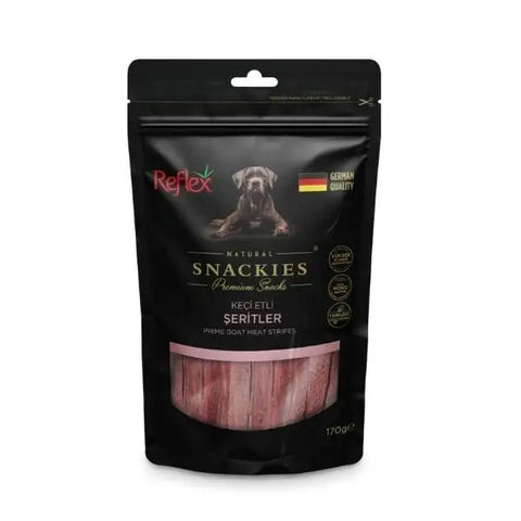 Reflex Snackies Natural Keçi Etli şerit Tahılsız Köpek ödül Maması 170 Gr