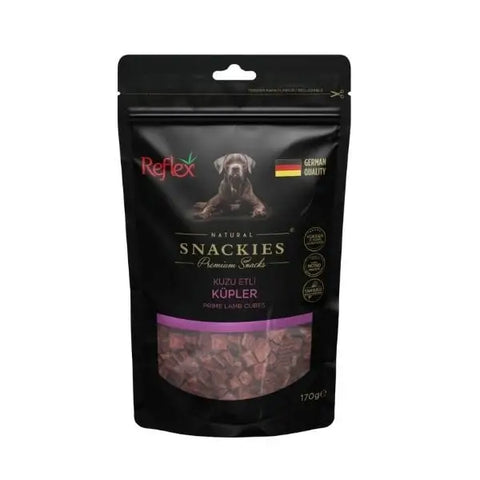 Reflex Snackies Natural Kuzu Etli Küp Tahılsız Köpek ödül Maması 170 Gr