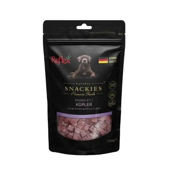 Reflex Snackies Natural Manda Etli Küp Tahılsız Köpek ödül Maması 170 Gr