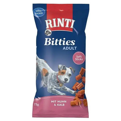 Rinti Bitties Tavuklu ve Dana Etli Köpek ödül Maması 75 Gr