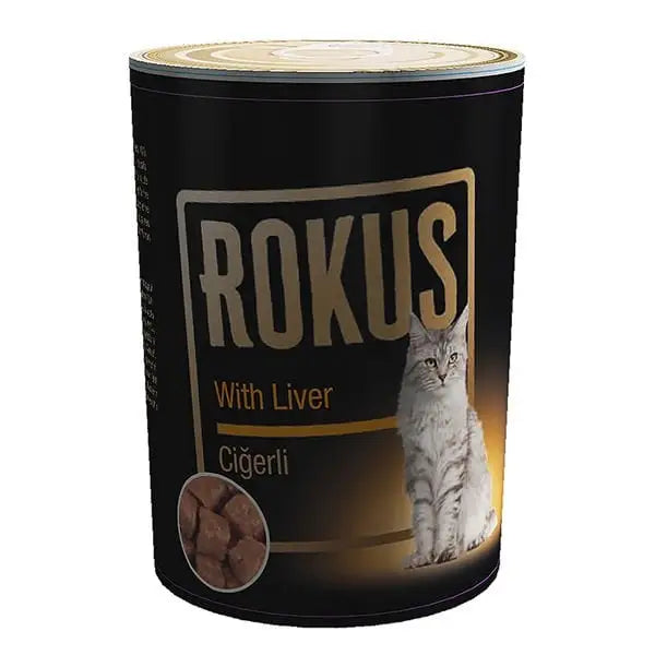 Rokus Ciğerli Yetişkin Konserve Kedi Maması 410 Gr